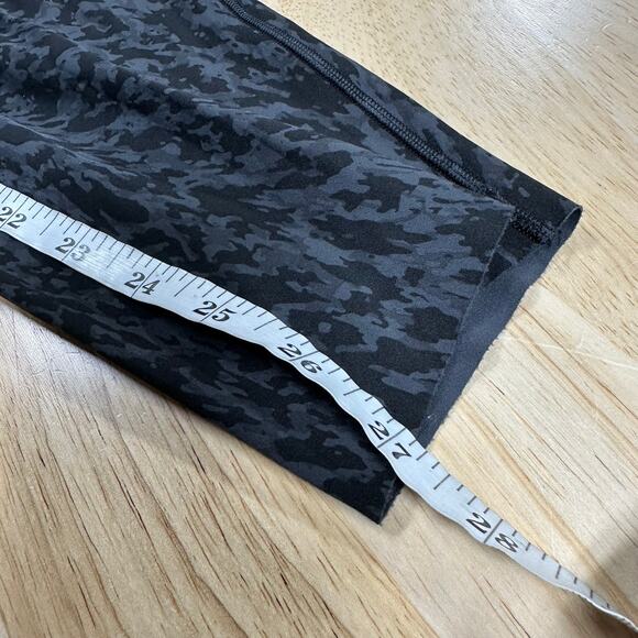 Lululemon Base Pace High Rise Running Tight Camo Deep Coal Women's Size 18 EUC - Picture 9 of 9